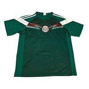 Mexico National Soccer Team Jersey Green White Red Size Medium